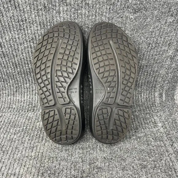 OOFOS OOahh Recovery Slide Sandals Black Women’s Size 6