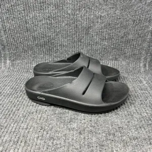 OOFOS OOahh Recovery Slide Sandals Black Women’s Size 6