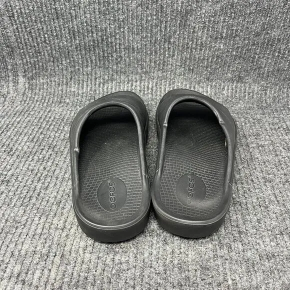 OOFOS OOahh Recovery Slide Sandals Black Women’s Size 6