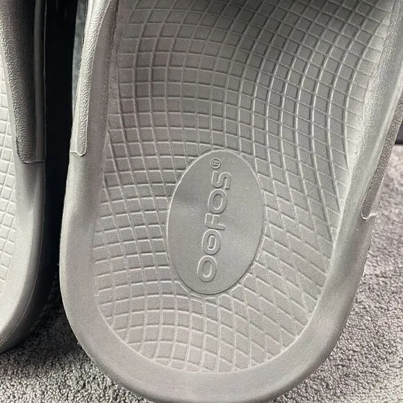 OOFOS OOahh Recovery Slides Sport Comfort Sandals Black Men’s Size 12 Women's 14