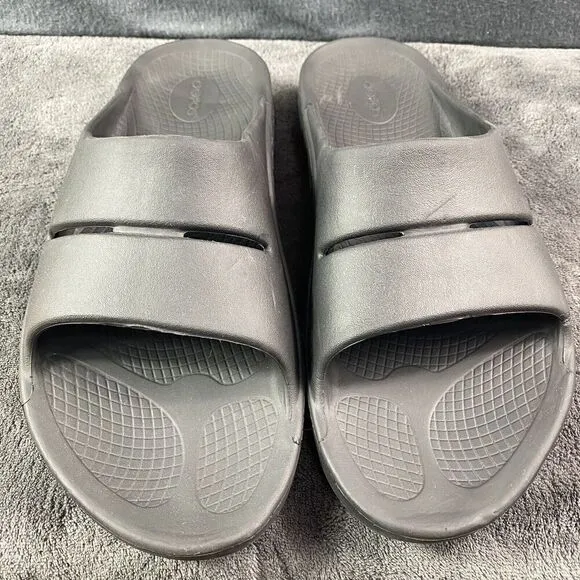 OOFOS OOahh Recovery Slides Sport Comfort Sandals Black Men’s Size 12 Women's 14