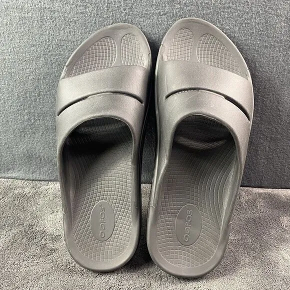 OOFOS OOahh Recovery Slides Sport Comfort Sandals Black Men’s Size 12 Women's 14