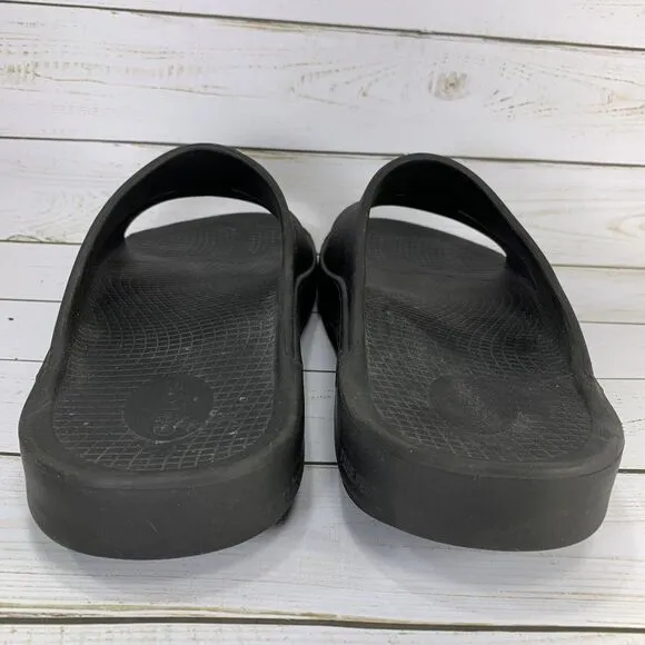Oofos Ooahh Sandals Slides Mens Size 13 Black Comfort Recovery