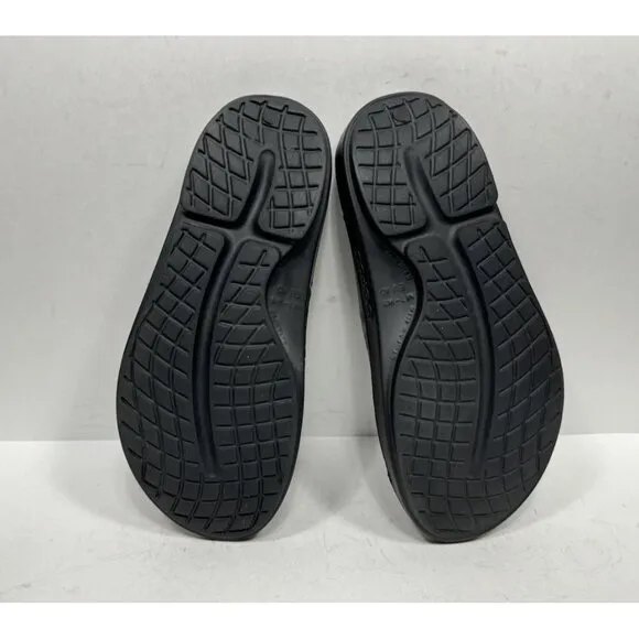Oofos Ooahh Sport Flex Womens Size 9 Recovery Slides Sandals Camo Gray Black