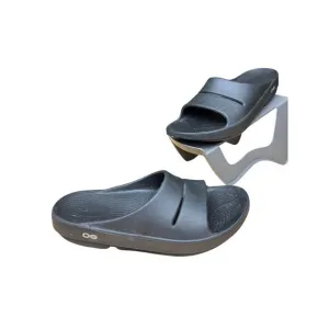 Oofos OOahh Sport Recovery Slides Sandals Flex Lightweight Black Mens 7 Womens 9