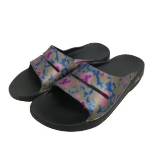 Oofos Ooahh Sport Slide Sandals Size EU 40 M 7 W 9 Kaleidoscope Recovery