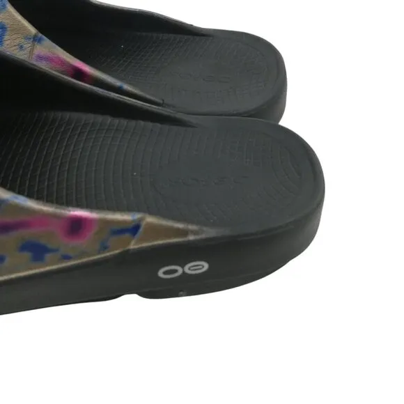 Oofos Ooahh Sport Slide Sandals Size EU 40 M 7 W 9 Kaleidoscope Recovery