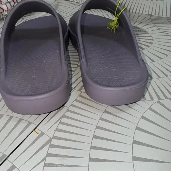 Oofos Ooahh Women's Size 13 Men’s Size 11 Recovery Slip On Slide Sandals Mauve