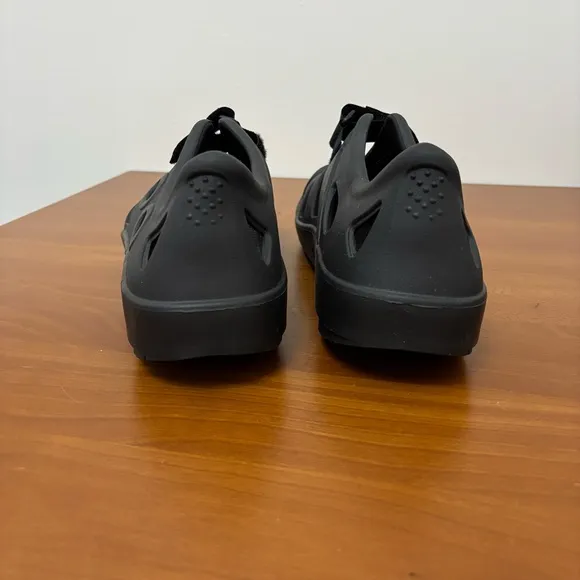 Oofos Oocandoo Recovery Sandals Fisherman Black Mens Size 11 Unisex