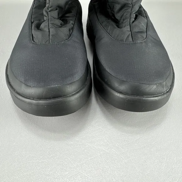 Oofos OOmg Bootie Mens Size 10 Boots Black Shoes Ankle Recovery Pull On Nylon