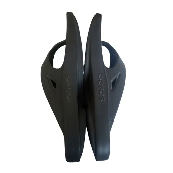 OOFOS Ooriginal Black Recovery Thong Flip Flop Sandals Slide Men's Size 9