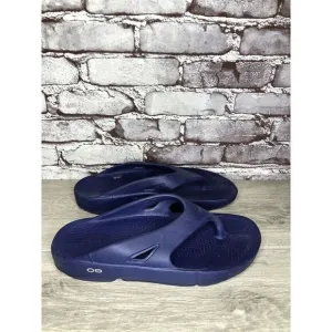 OOFOS OOriginal Navy Blue Lightweight Recovery Flip Flops Sandals Men 42EU/9M US