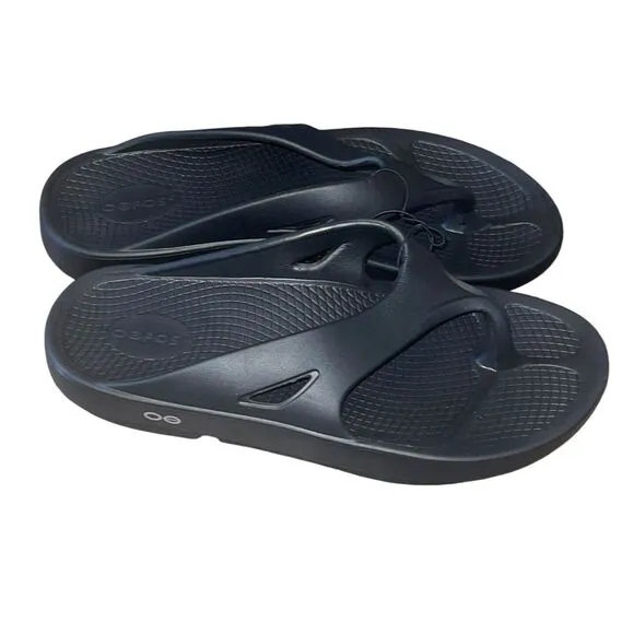 OOFOS Ooriginal Recovery Comfort Flip Flop Men Size 8 Women Size 10 EU 41 Black