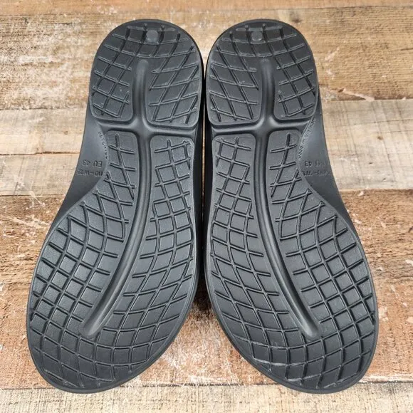 OOfos OOriginal Recovery Slide Men's Size 10 EU 43 Black Comfort Casual Sandals