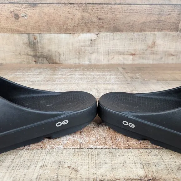 OOfos OOriginal Recovery Slide Men's Size 10 EU 43 Black Comfort Casual Sandals