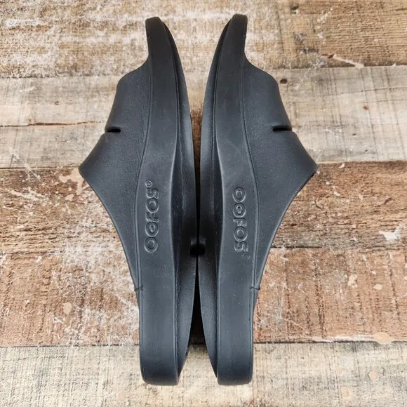 OOfos OOriginal Recovery Slide Men's Size 10 EU 43 Black Comfort Casual Sandals