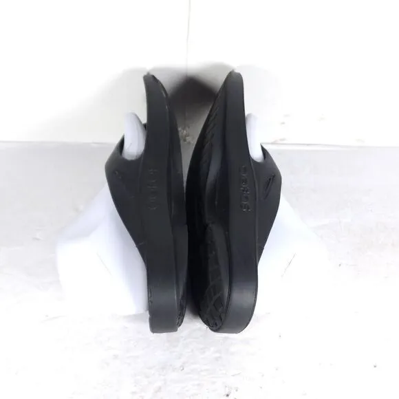 OOFOS OOriginal Recovery US M8 /W10 Black Lightweight Thong Flip Flop Sandals