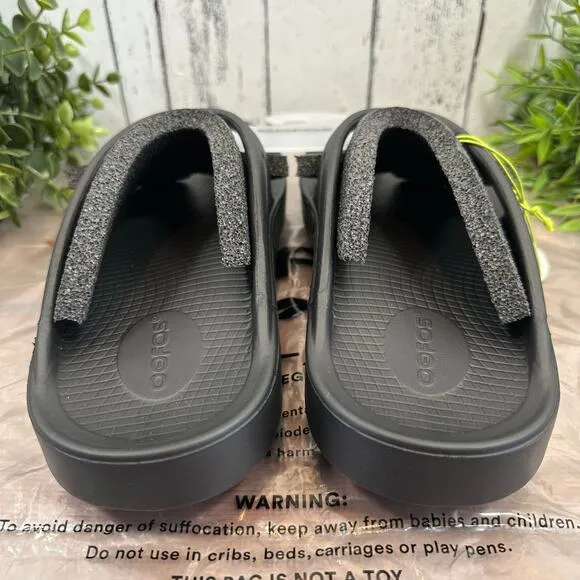 Oofos Ooriginal Unisex Black Recovery Sandals Size M9/W11