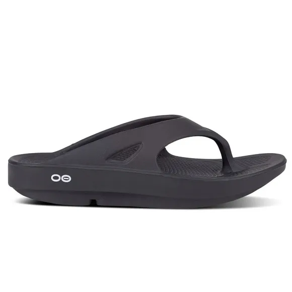 Oofos Ooriginal Unisex Black Recovery Sandals Size M9/W11