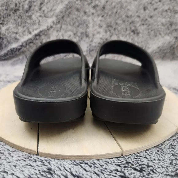 OOFOS Sandals Ooahh Black Recovery Comfort Slip On Women's Size 7