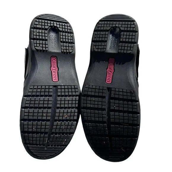OrthoFeet Zodiac Leather Casual Shoes Orthopedic 511 Black Mens‎ 10 X-Wide (4E)