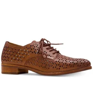 Patricia Nash Catania Perforated Leather Oxfords Loafers Lace Up Shoes