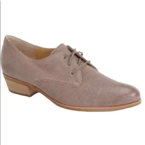 PAUL GREEN Dale Sand Taupe Leather Oxford Lace Up Shoes Women’s Sz UK 6.…