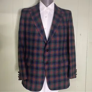 Pendleton Vintage Woolen Mills Virgin Wool Authentic Tartan Plaid Blazer 38R