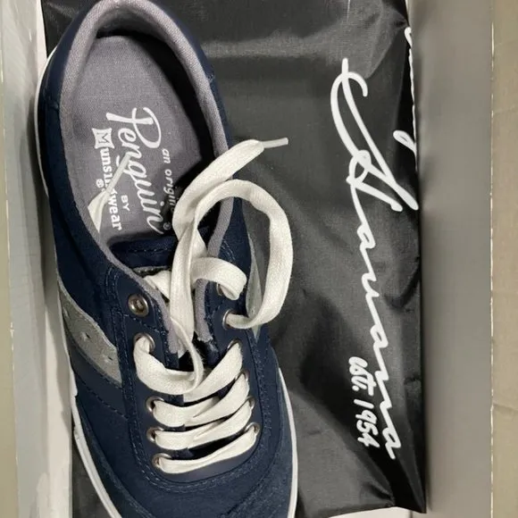 Penguin suede sneaker navy size 7