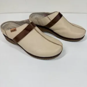 Pikolinos Granada Clogs Marfil Size 38 Cream Brown Comfort Shoes