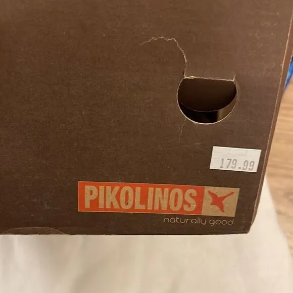 PIKOLINOS BROWN LEATHER SANDALS.  NEW