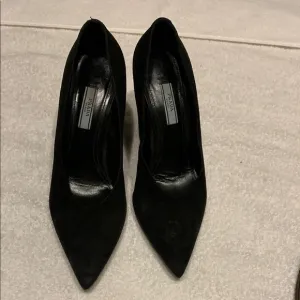 Prada Women's Black Suede Heels