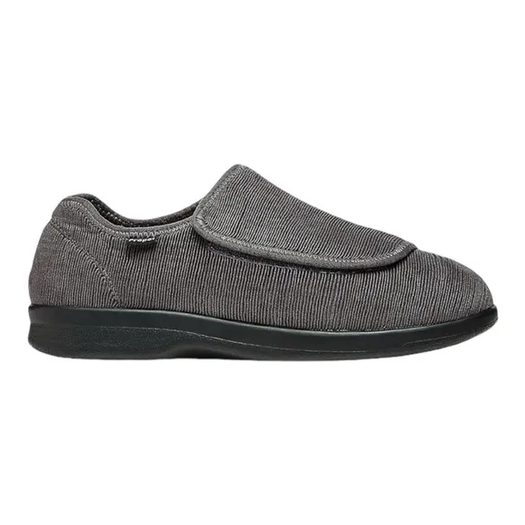 Propet Men's Cush N Foot Slippers Silver Comfort Shoes Size 11XX 5(E)