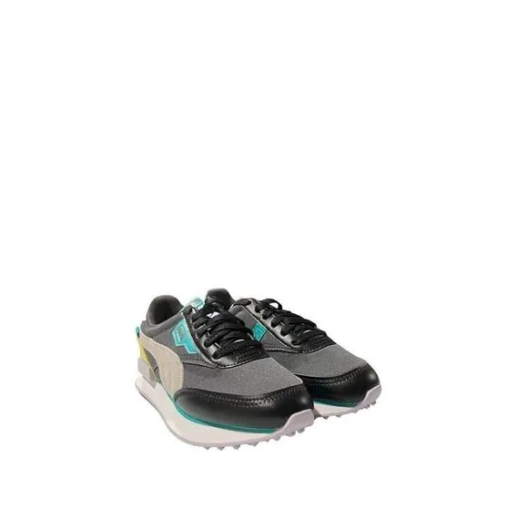 Puma Future Rider Soft Metal Womens Size 6 Running Sneakers Gray Yellow Shoes