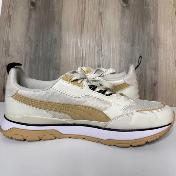 Puma R78 Trek Trainers Shoes Mens 12 Ivory Tan Pebble Athletic Casual Sneakers