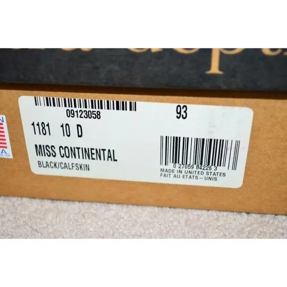 P.W.MINOR Miss Continental Black Orthopedic