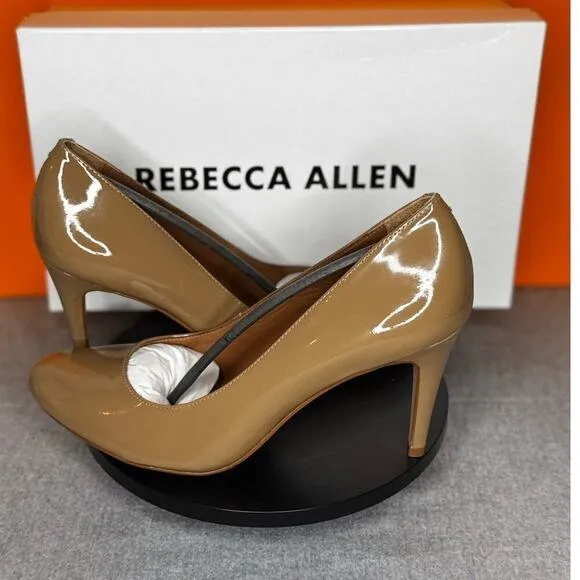 Rebecca Allen The New Pump Nude Tan Heel Size 8.5 M NEW WITH BOX