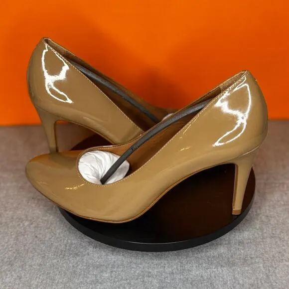 Rebecca Allen The New Pump Nude Tan Heel Size 8.5 M NEW WITH BOX