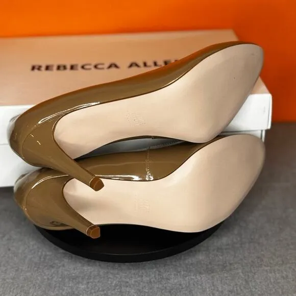 Rebecca Allen The New Pump Nude Tan Heel Size 8.5 M NEW WITH BOX
