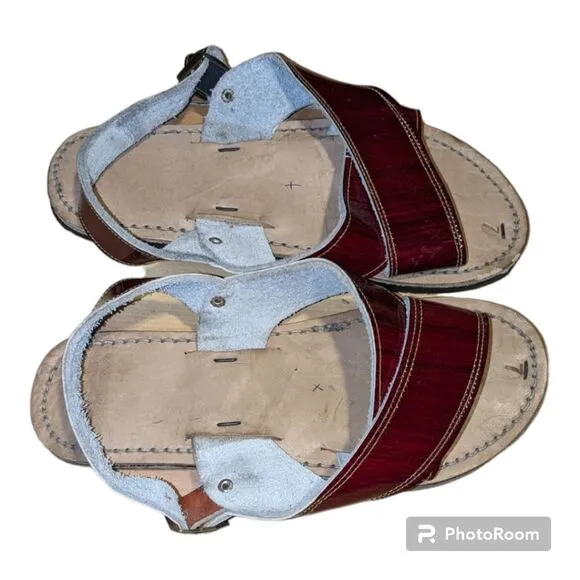 Red  Mexican Sandals Size 8.5