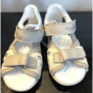 RenBut Gray Boy’s Leather Open toe Sandals Orthopedic Support EU 26/US 9.5 NEW