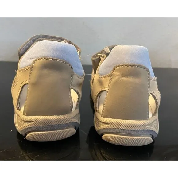 RenBut Gray Boy’s Leather Open toe Sandals Orthopedic Support EU 26/US 9.5 NEW