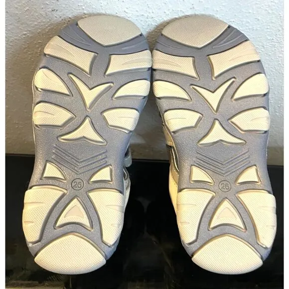 RenBut Gray Boy’s Leather Open toe Sandals Orthopedic Support EU 26/US 9.5 NEW