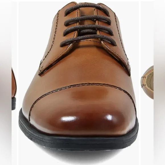 Reveal Cap Toe Derby Florsheim Big Kid Color: Cognac