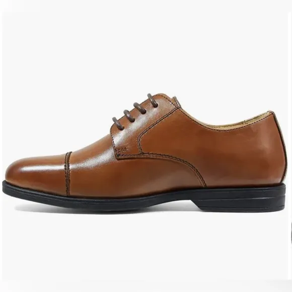 Reveal Cap Toe Derby Florsheim Big Kid Color: Cognac