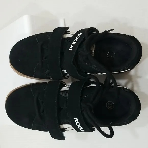 ROGUE Do-Win Classic Lifter Black w/ White Lifting Shoes Men's Size 7.5 W 9