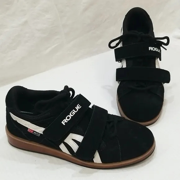 ROGUE Do-Win Classic Lifter Black w/ White Lifting Shoes Men's Size 7.5 W 9
