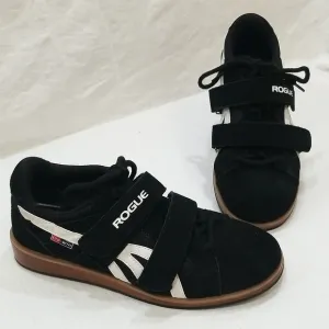 ROGUE Do-Win Classic Lifter Black w/ White Lifting Shoes Men's Size 7.5 W 9