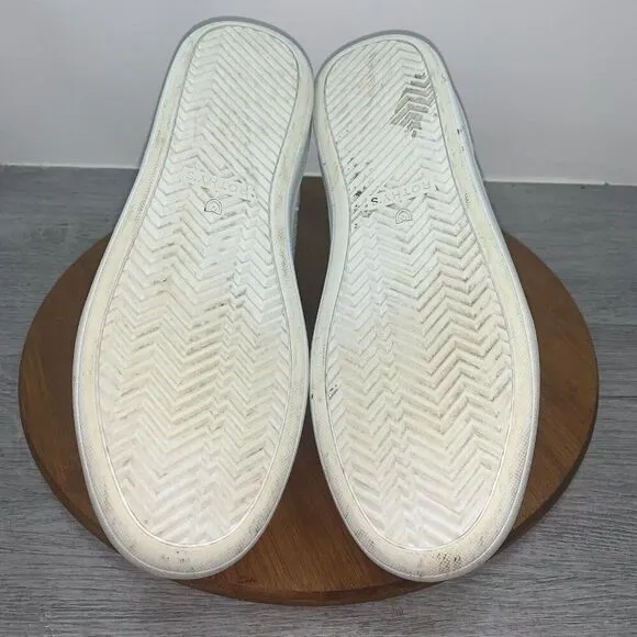 Rothy's Men's Size 11 White The RS01 Sneaker Lake Up Shoes Comfort Knit Athletic