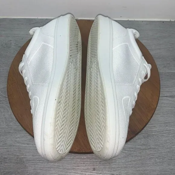 Rothy's Men's Size 11 White The RS01 Sneaker Lake Up Shoes Comfort Knit Athletic